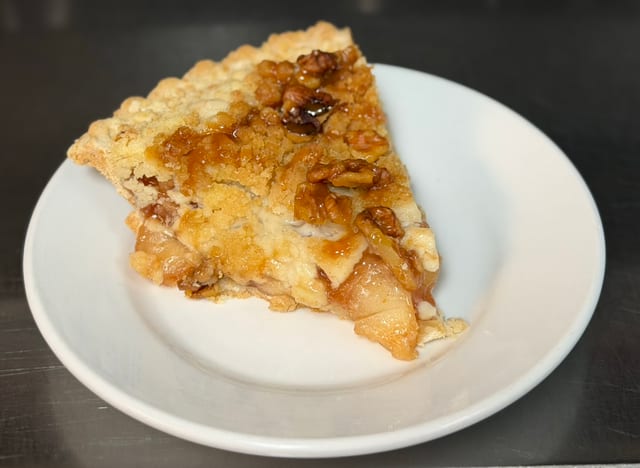 Caramel Walnut Apple Pie.