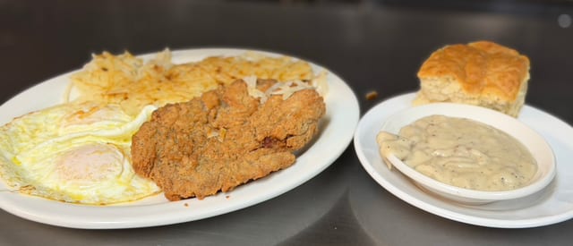 Country Style Steak Breakfast.