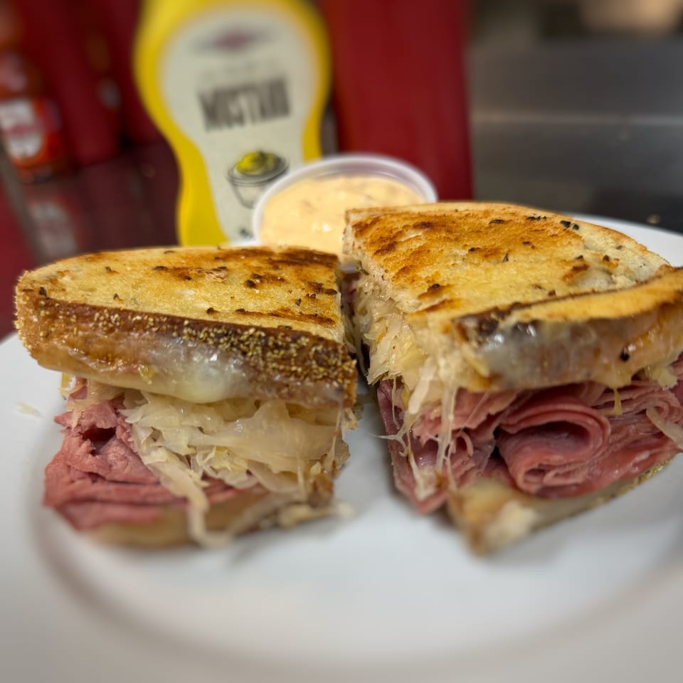 Grilled Reuben.