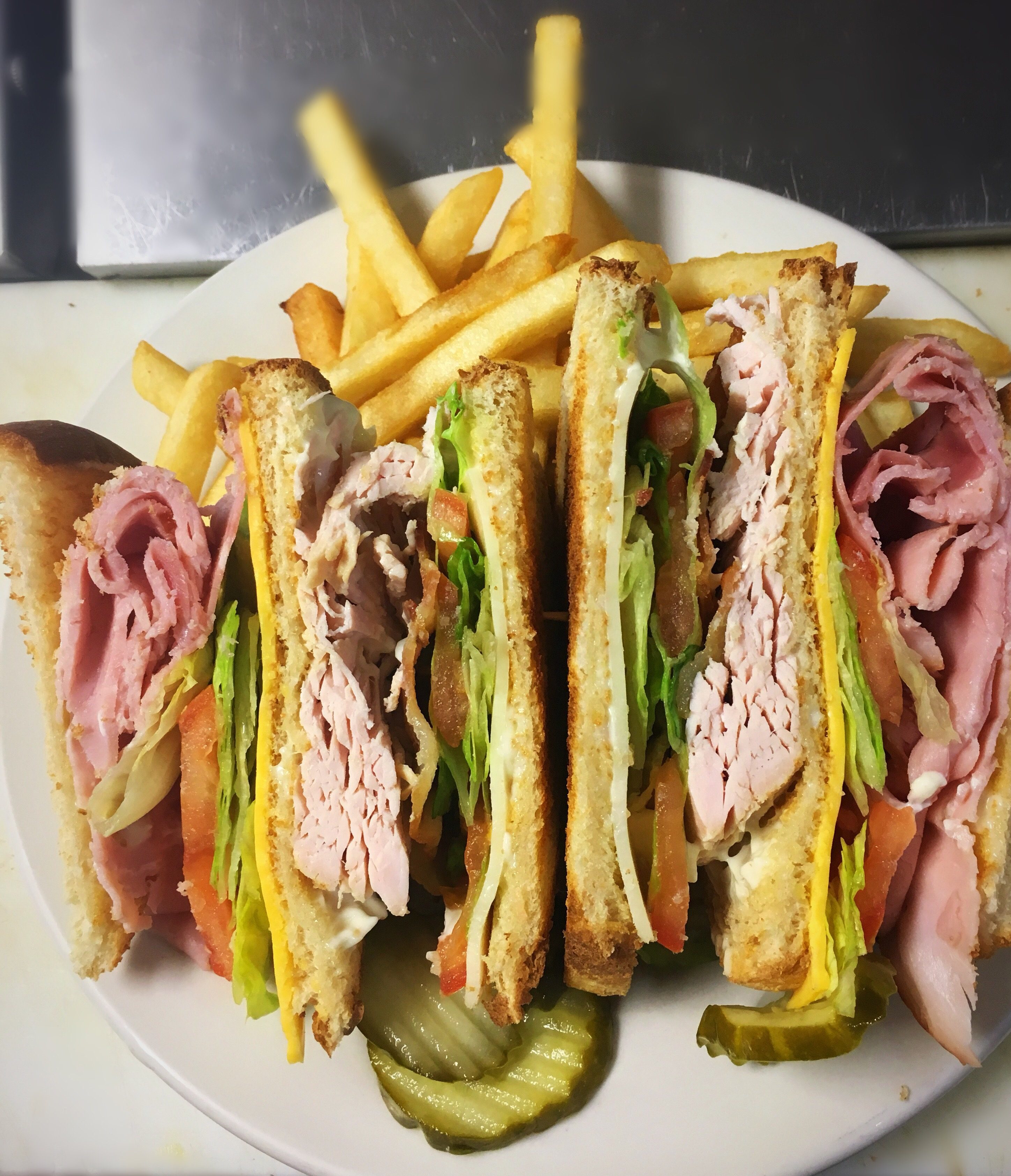 Al's Lean & Mean Triple Decker Club.