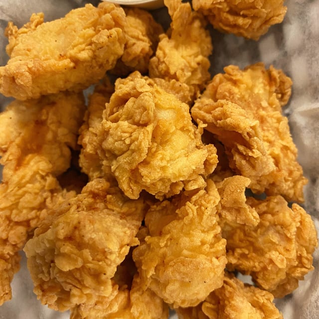 Crispy Crunchy Chicken Chunks Dinner.